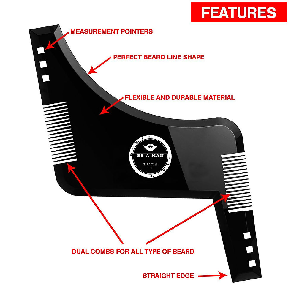 Thumbnail: Beard Style Comb Appearance Moustache Moulding Hairdressing Plastic Hair