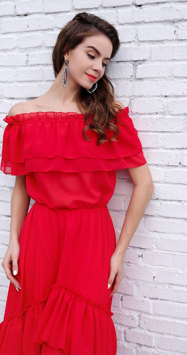Miniatúra: Red Maxi Dress
