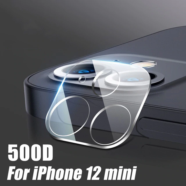 Thumbnail: 100D Camera Protection Glass for iPhone 11 12 Pro XS Max XR X Full