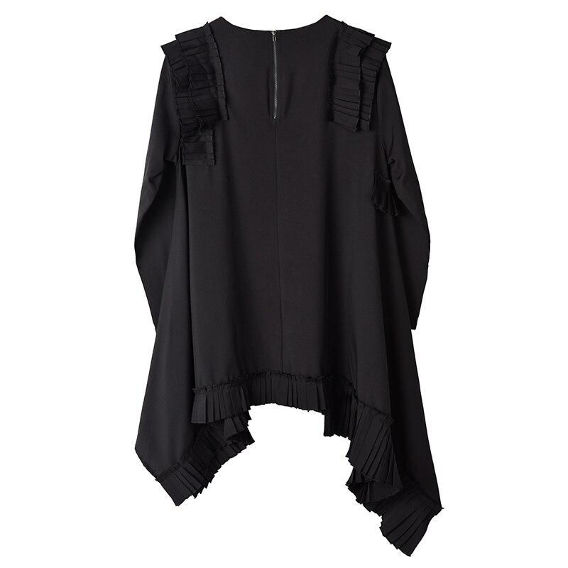 Thumbnail: Kirika O-Neck Ruffles Split Dress