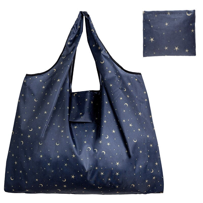 Thumbnail: Big Size Thick Nylon Large Tote ECO Reusable Polyester Portable Shoulder Women's