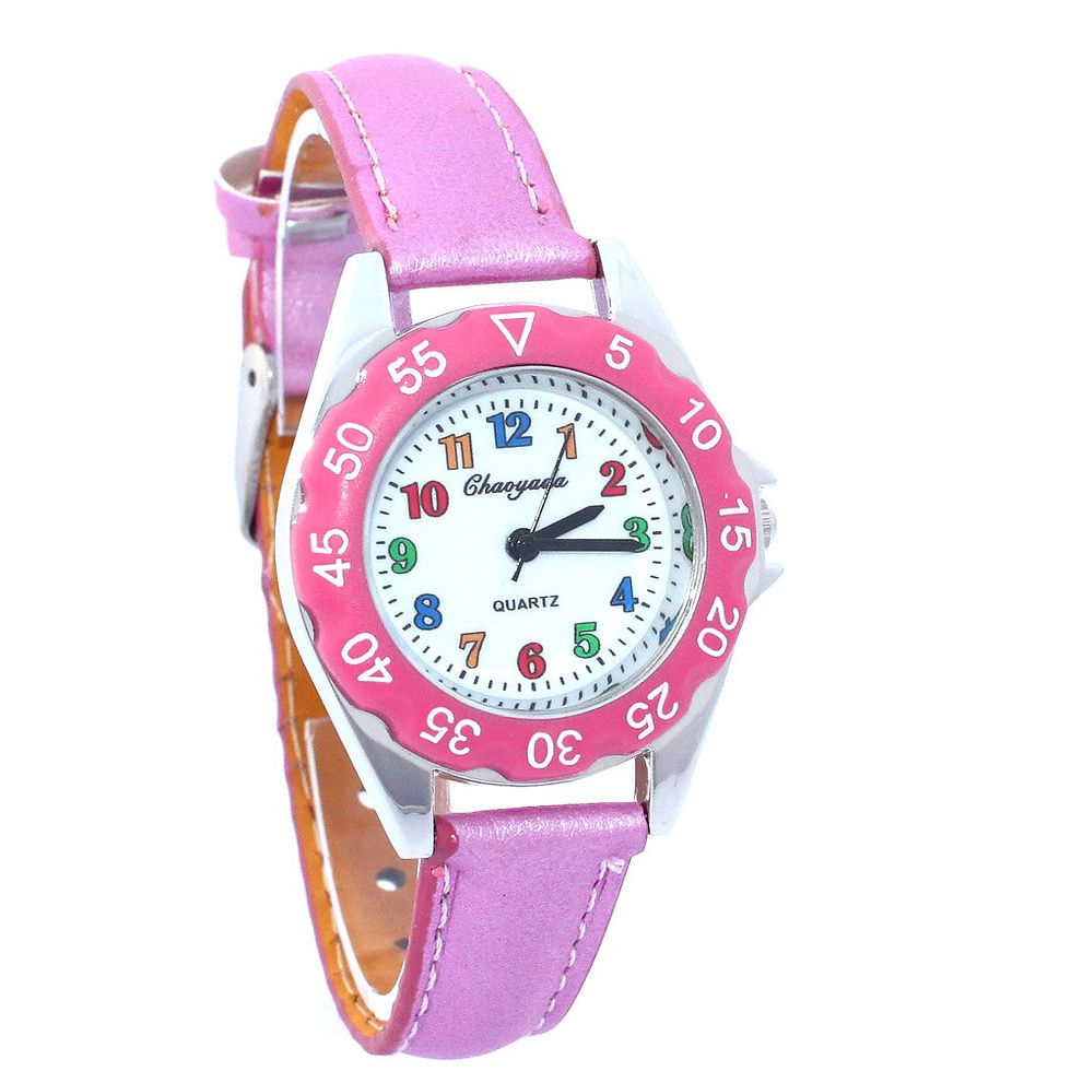 Thumbnail: Quartz Watch Kids Children's Nylon Student Time Teaching Clock Wristwatch