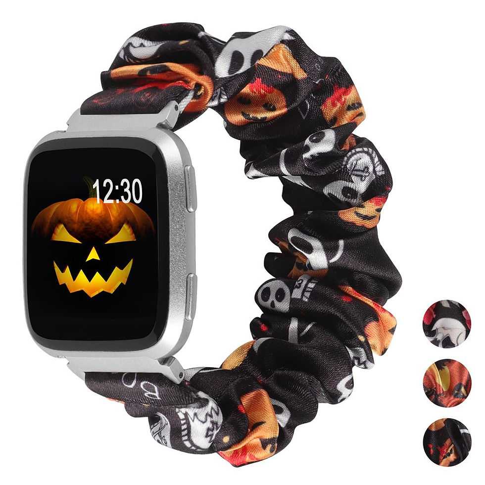 Thumbnail: Elastic Fabric Bands for Fitbit Versa Women Girls Soft Woven Rubber Strap