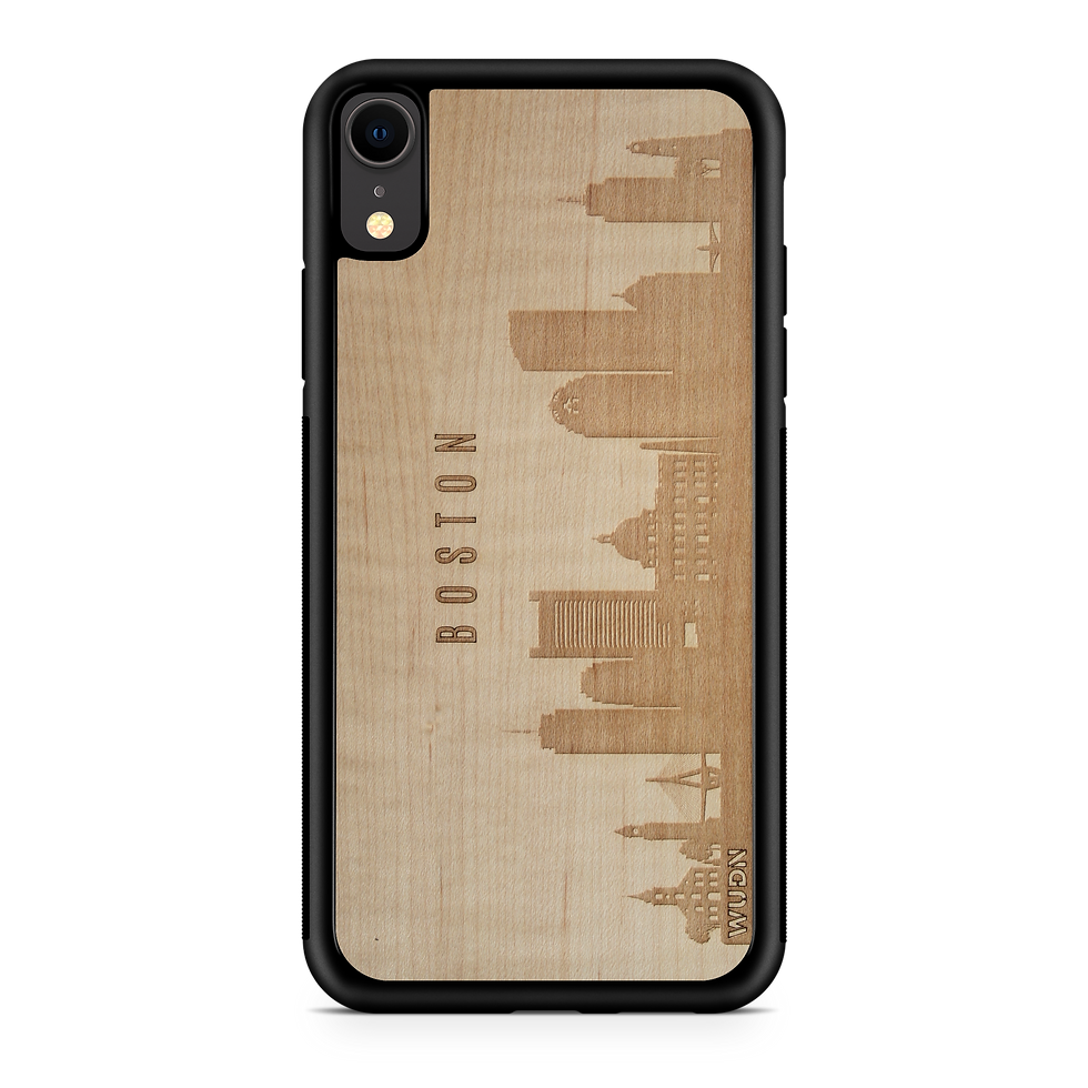 Thumbnail: CityScape Wooden Phone Case (Boston MA Skyline)