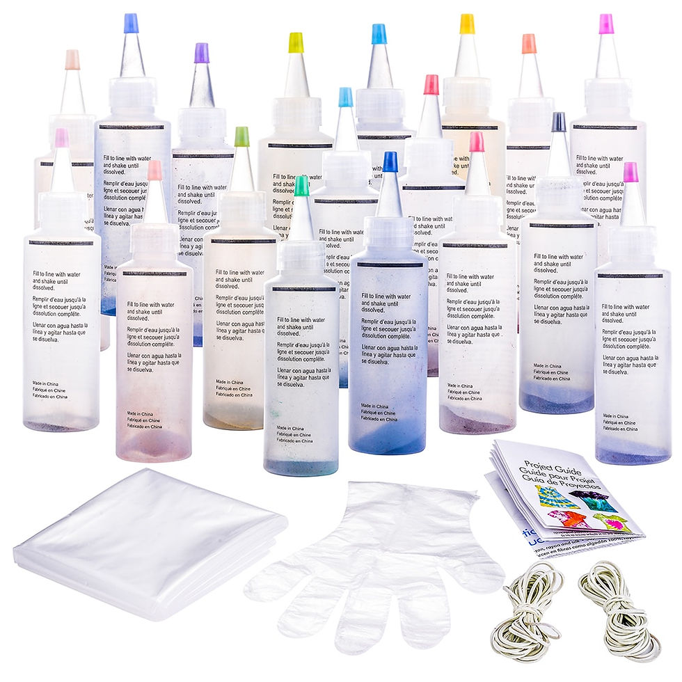 Thumbnail: 18pcs Tie Dye Kit Non-Toxic DIY Garment Graffiti Fabric Textile Paint