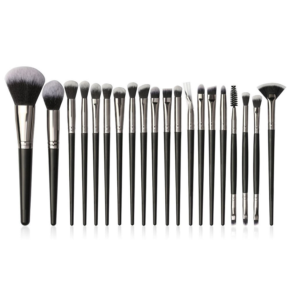 Thumbnail: 10pcs Unicorn Makeup Brushes Set Crystal Spiral Handle Foundation Blending