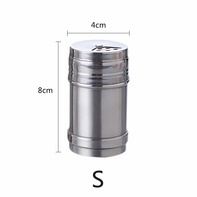 Thumbnail: Salt Sugar Bottle Rotating Cover Multi-Purpose Stainless Steel 1Pcs