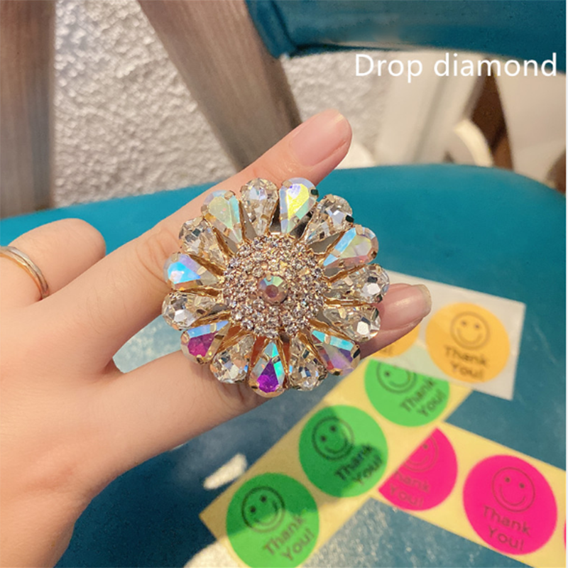 Thumbnail: Diamond Bling  Socket Support for iPhone Xiaomi Samsung Phone Grip Mount Bracket