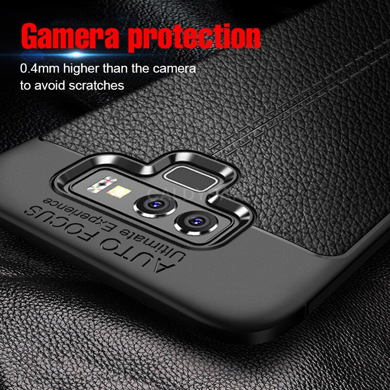 Thumbnail: Ultra-Thin Soft Silicone Leather Case for Samsung Galaxy Note 9 8 S8 S9 S10 PL