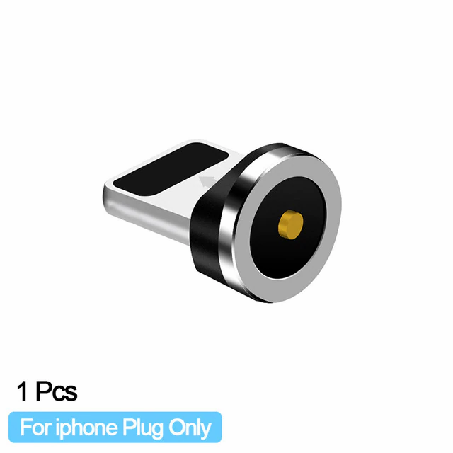 Thumbnail: Round Magnetic Cable Plug Type C Micro USB C 8 Pin Plugs Fast Charging Adapter