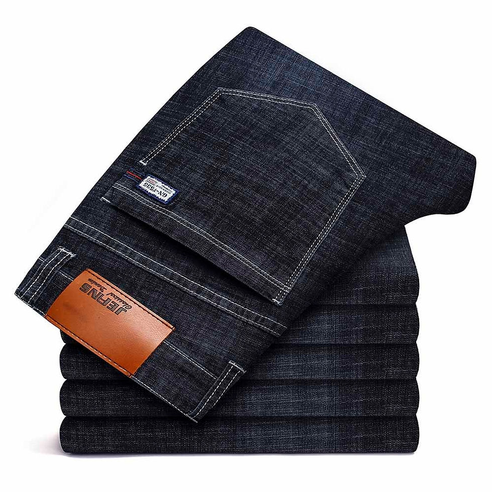 Thumbnail: Men Basic Style Casual Jeans Summer Thin Elastic Jean Hot Sale Original Straight