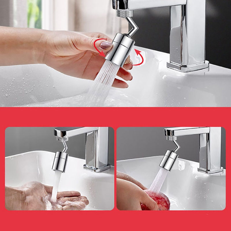 Thumbnail: Universal Splash Faucet Spray Head 720 Degree Rotating Tap Filter