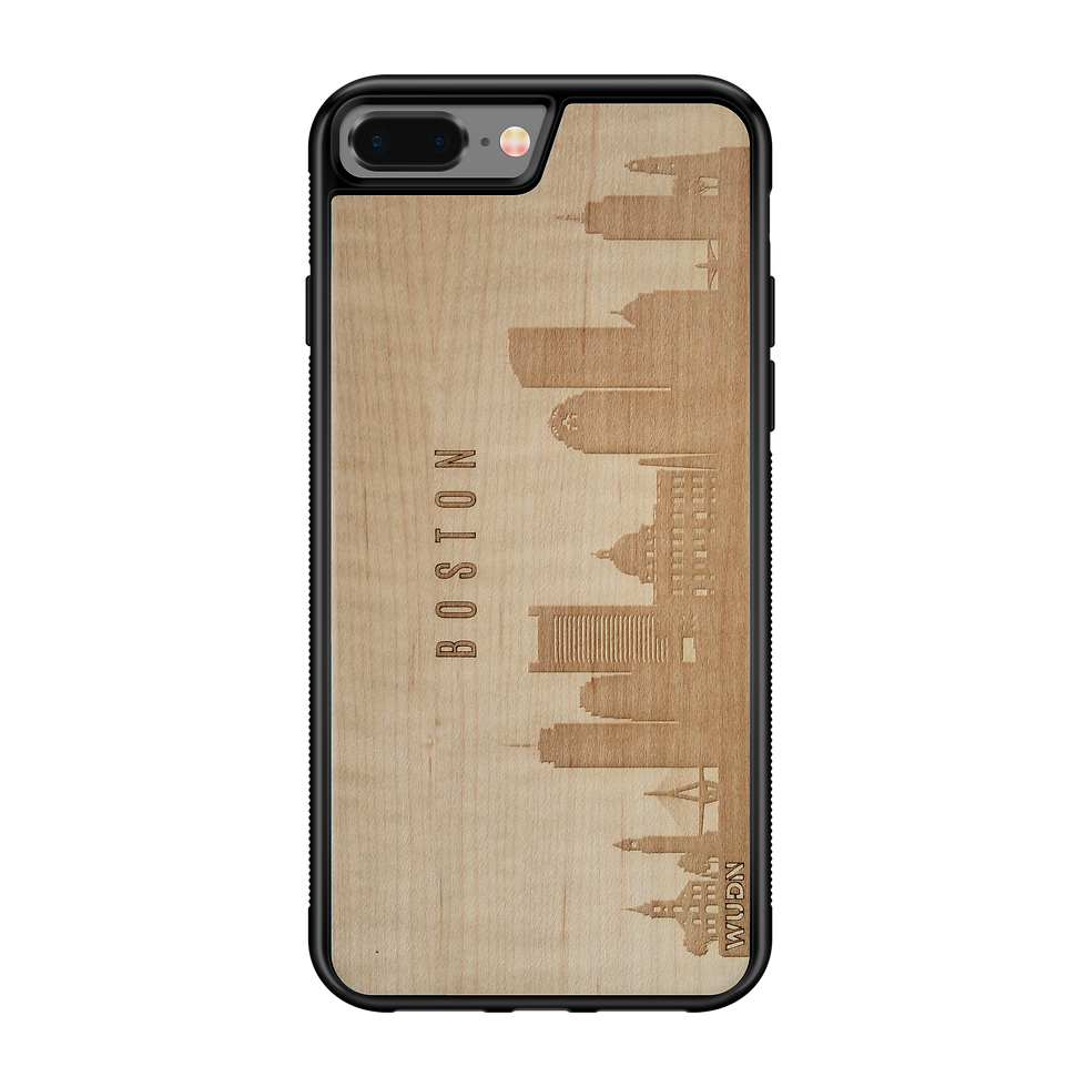Thumbnail: CityScape Wooden Phone Case (Boston MA Skyline)