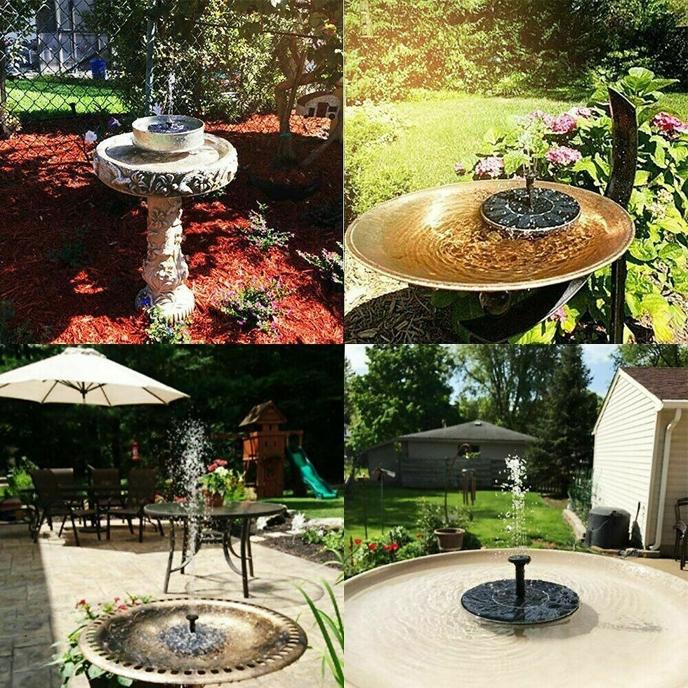 Miniatura: LED Floating Solar Fountain Pool Pond Solar Panel Powered Fountain Water Pump