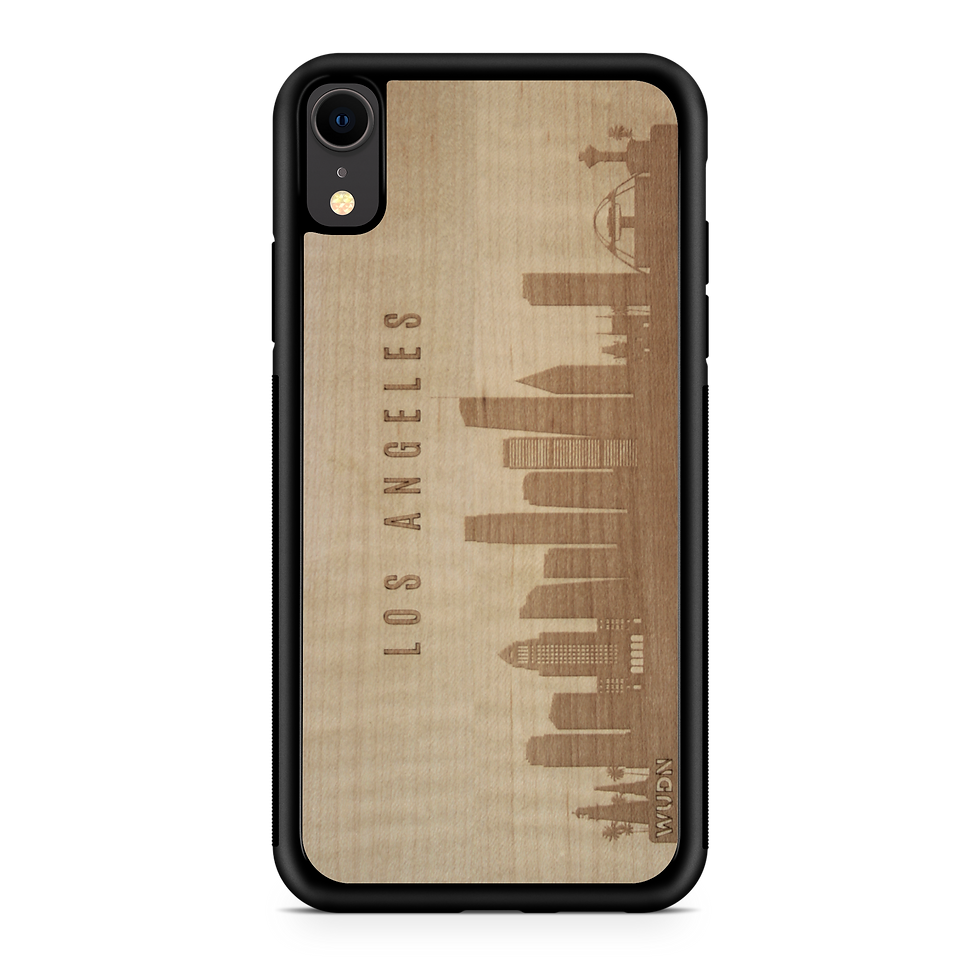 Thumbnail: CityScape Wooden Phone Case (Los Angeles CA Skyline)