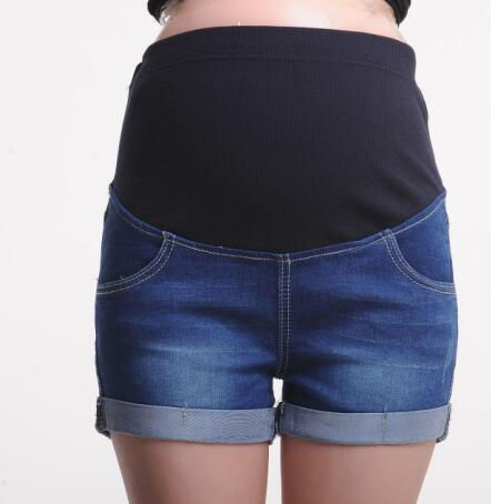 Thumbnail: Summer Maternity Short Pregnant Denim Jean Mommy