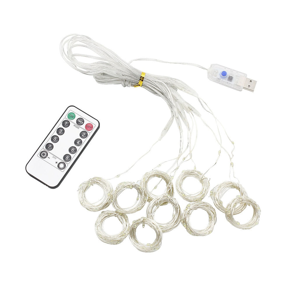 Thumbnail: 3M LED Curtain Garland on the Window USB String Lights Fairy Remote Control