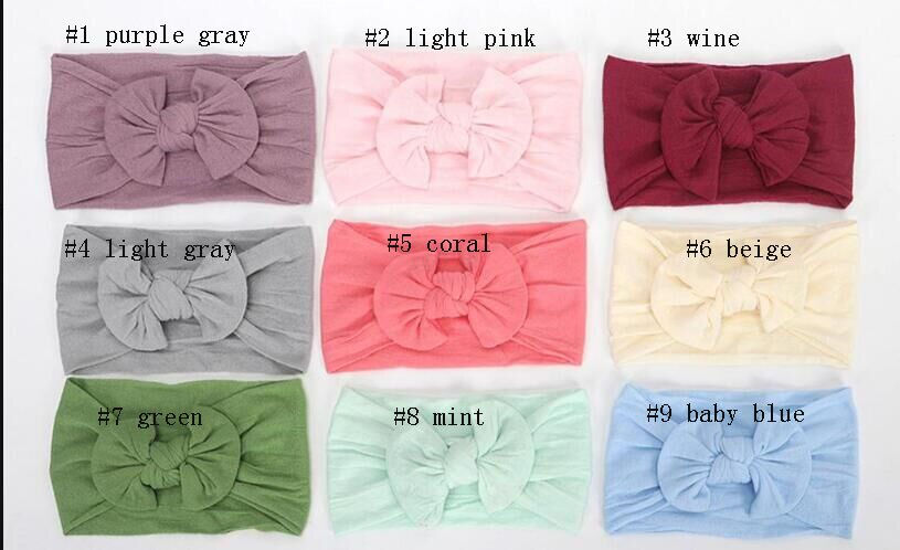 Thumbnail: Nylon Headbands,Knotted Hair Bow Headband 30pc/Lot