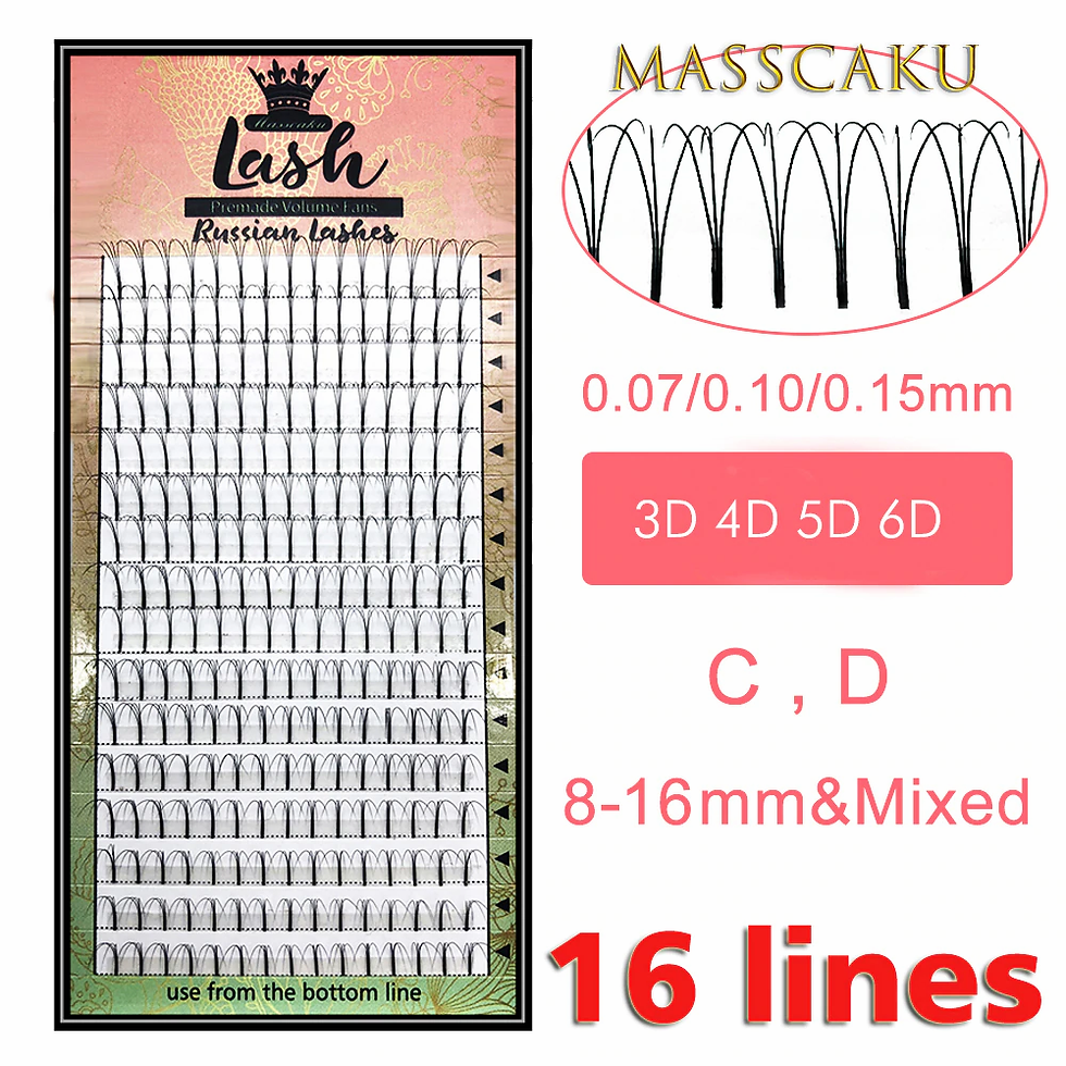 Thumbnail: Lashes 16 Lines Premade Volume Fans 3d/4d/5d/6d Lash Russian Volume Eyelash