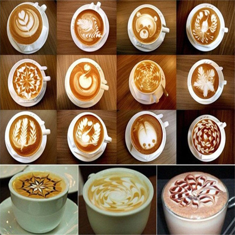 Thumbnail: 16pc Fancy Coffee Printing Template Kitchen Tool