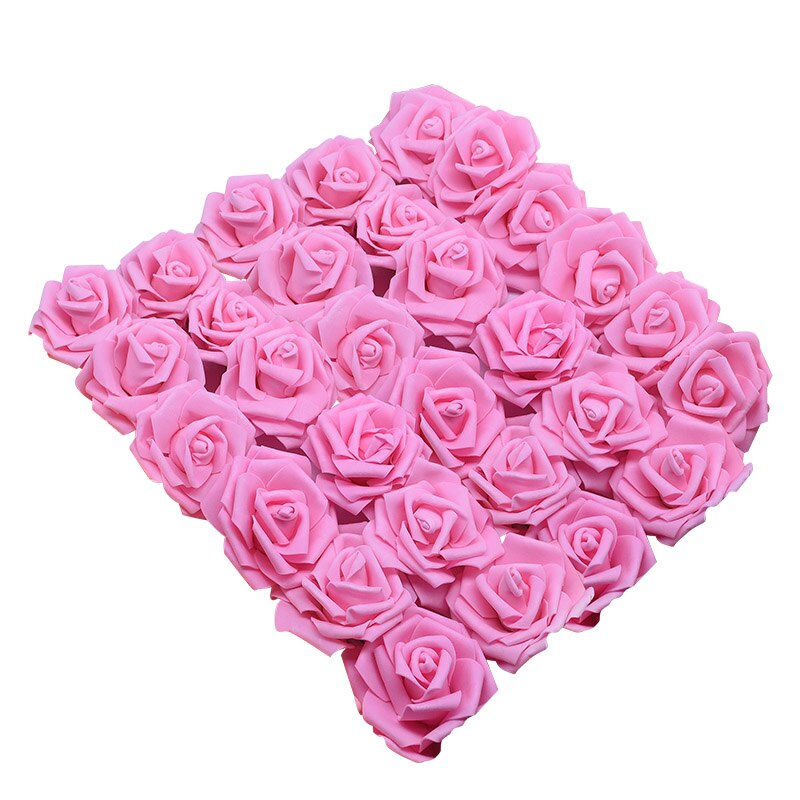 Thumbnail: 10/20/30Pcs 8CM PE Foam Rose Flowers Head