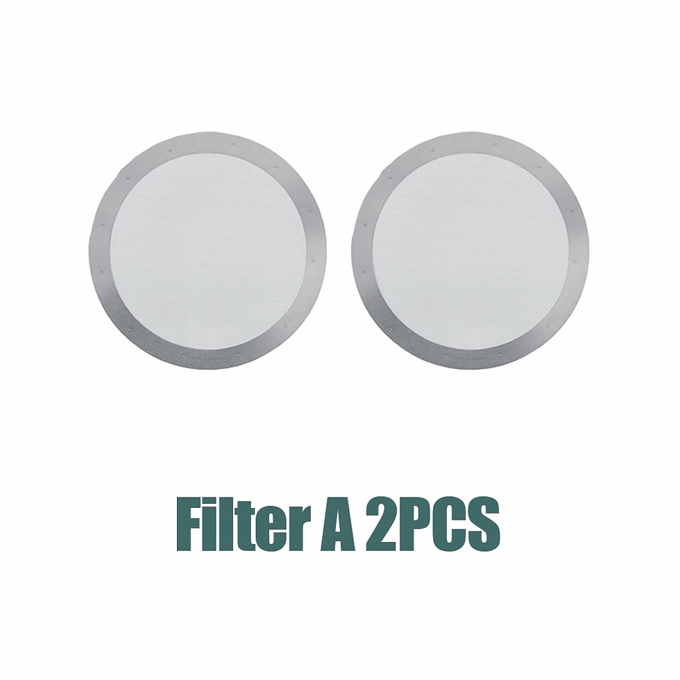 Thumbnail: 2pcs/Lot 61MM Coffee Metal Mesh Filter Reusable Stainless Steel Filter Mesh