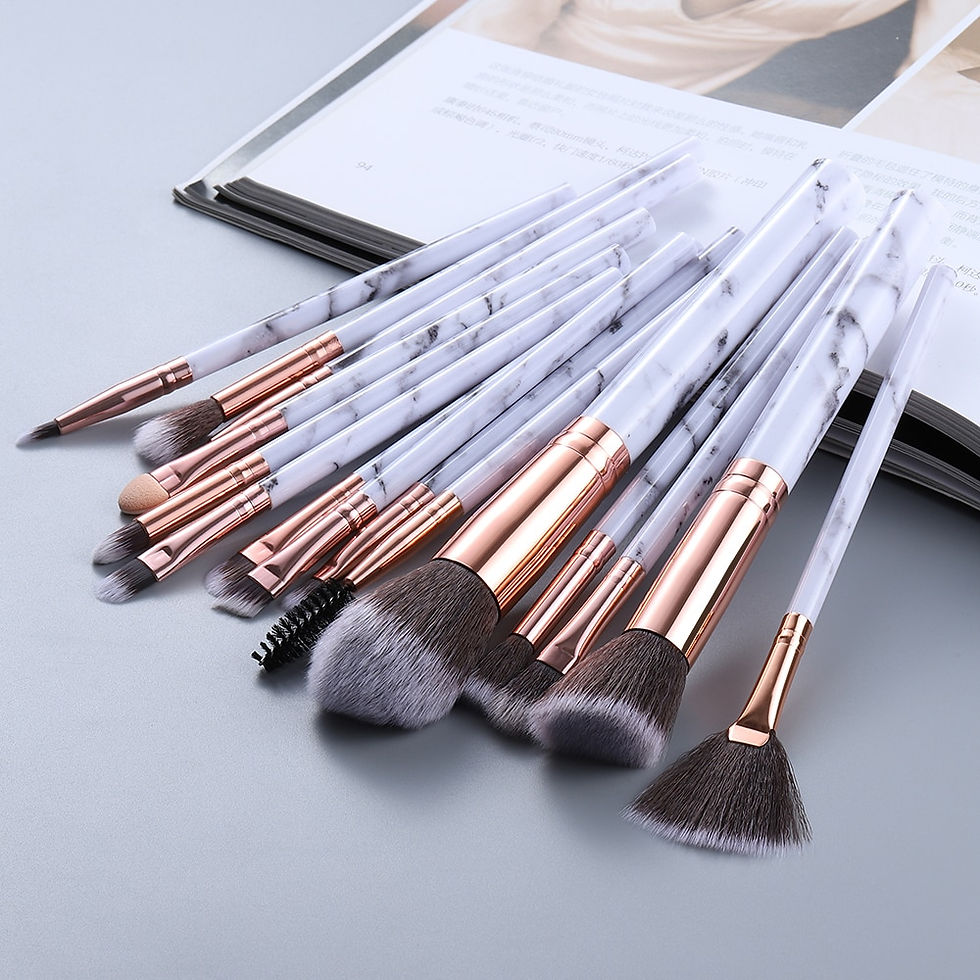 Thumbnail: 15Pcs Makeup Brushes Tool Set Cosmetic Powder Eye Shadow Foundation Blush