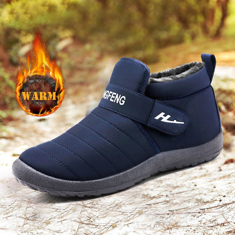 Thumbnail: Men Boots Warm Men Snow Boots Couple Winter Shoes Comfortable