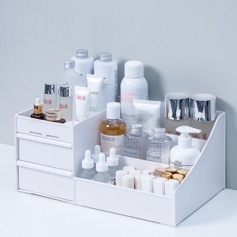 Thumbnail: Makeup Organizer for Cosmetic Large Capacity Cosmetic Storage Box Organizer