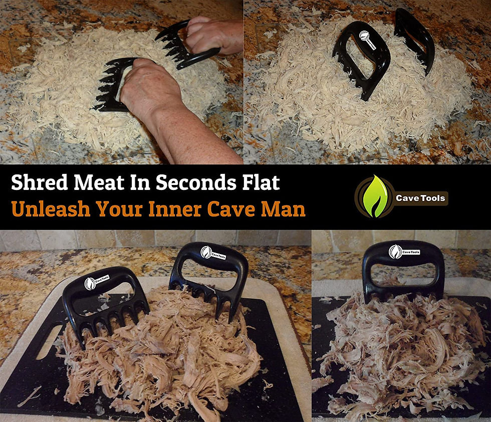 Thumbnail:  Meat Claws for Shredding Pulled Pork, Chicken, Turkey, and Beef- Handling & Ca