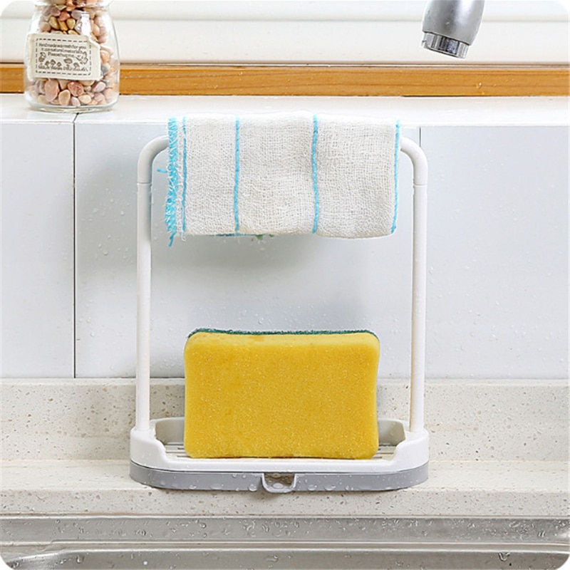 Thumbnail: Kitchen Utensil Towel Rack Bar Hanging Holder Rail Organizer Storage Rack