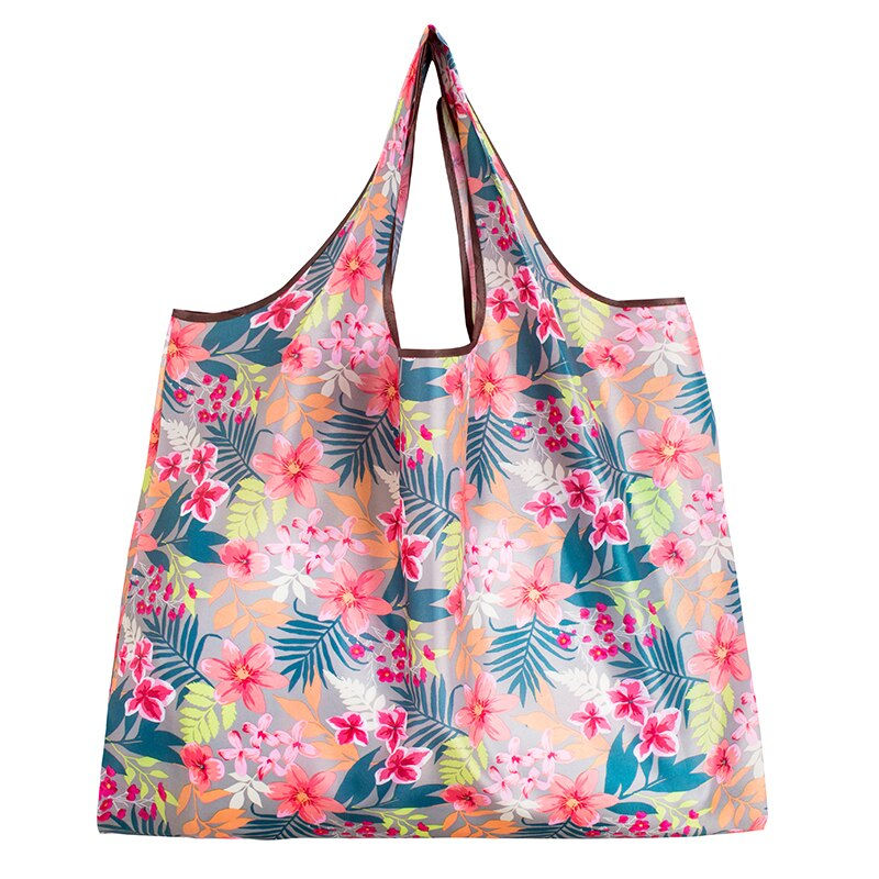 Thumbnail: Big Size Thick Nylon Large Tote ECO Reusable Polyester Portable Shoulder Women's
