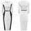 Thumbnail: Nice-Forever Winter Vinatge Contrast Color Patchwork Peplum Dresses Business