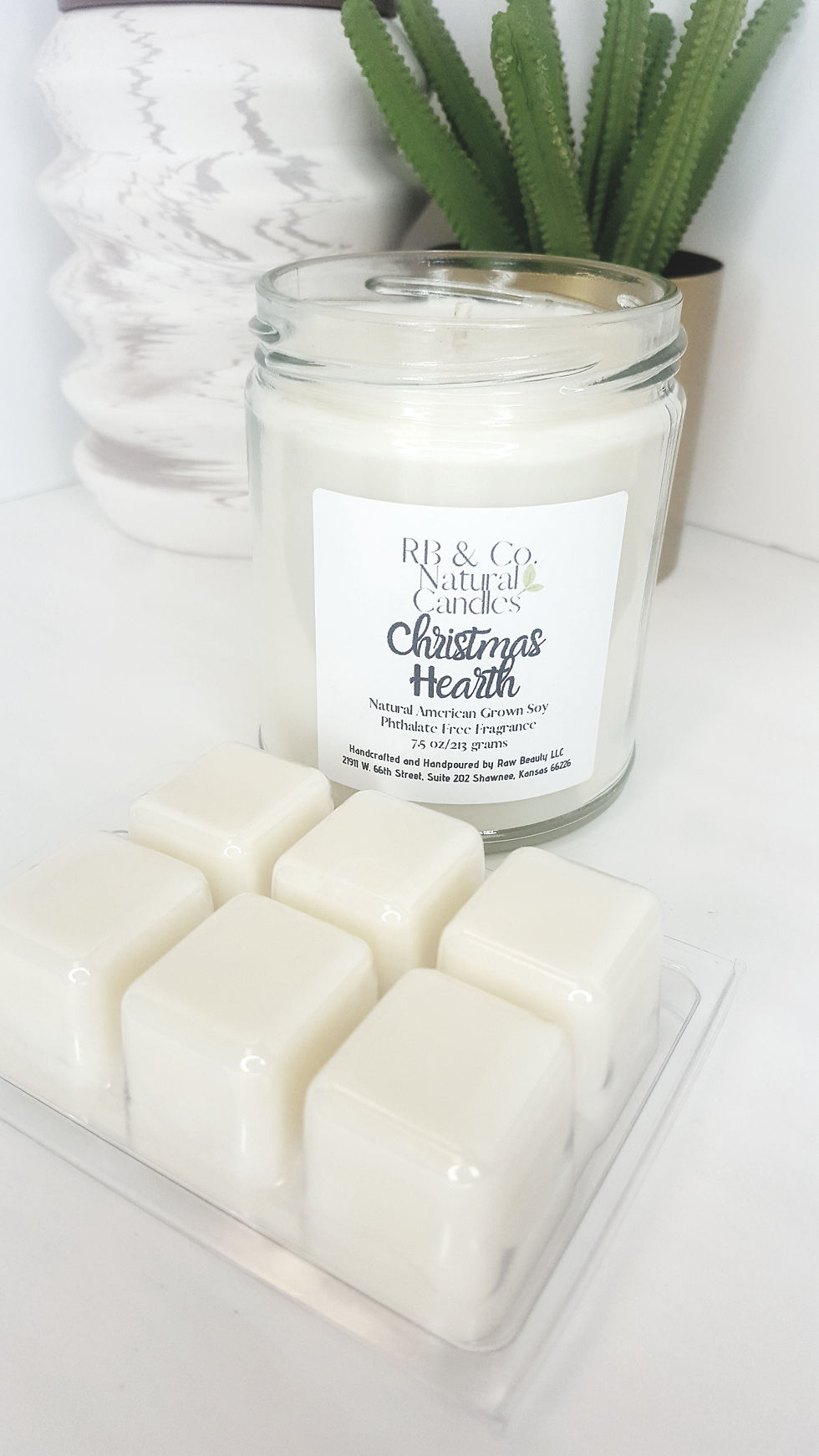 Thumbnail: Christmas Hearth Natural Soy Candle | Hand-Poured and Hand-Crafted