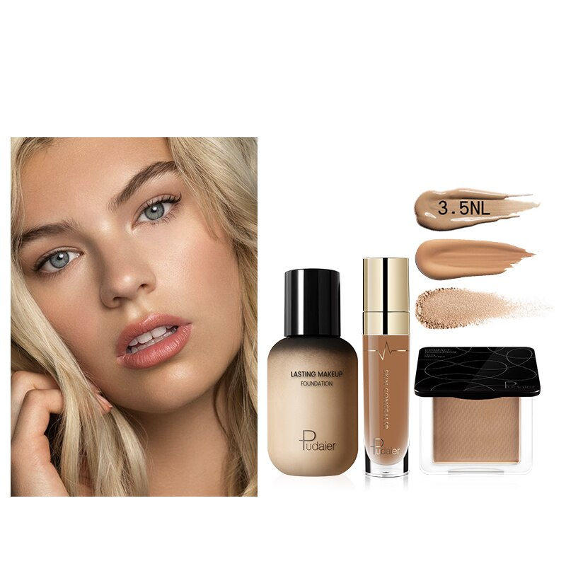 Thumbnail: Face Foundation Makeup Set Liquid Foundation Cream Matte Foundation Base Face