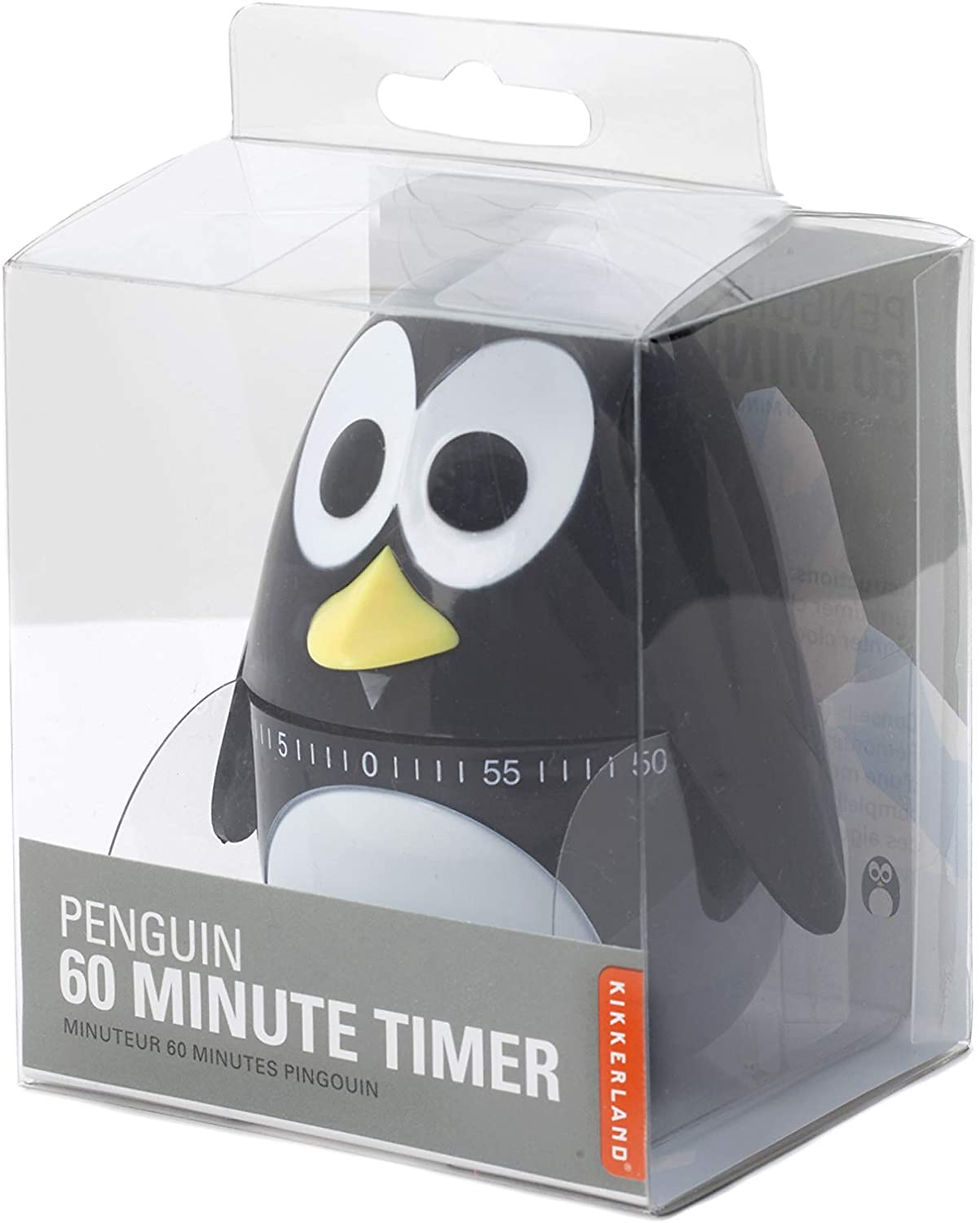 الصورة المصغرة: Kikkerland Penguin Kitchen Timer