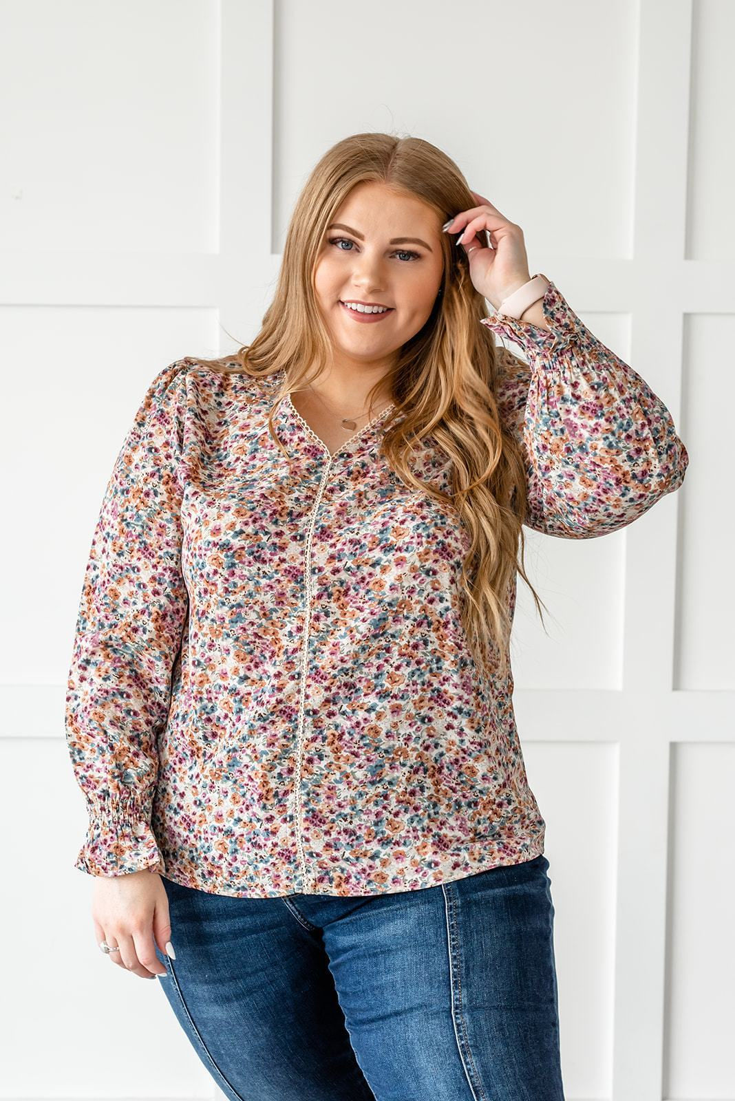 Perfect Pick Floral Top- Plus