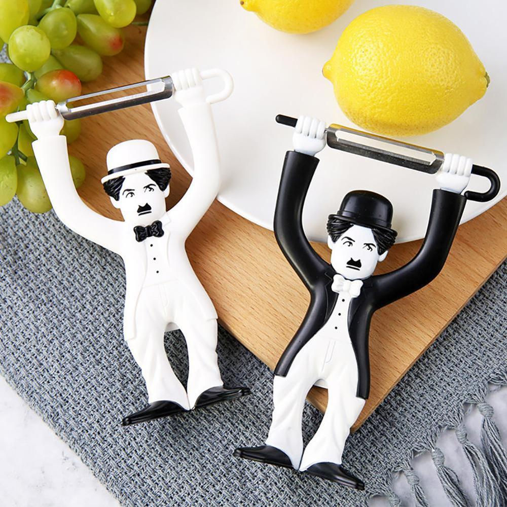 Funny Chaplin Apple Peeler Fruit Vegetable Pro for Kitchen Stainless Steel Fast