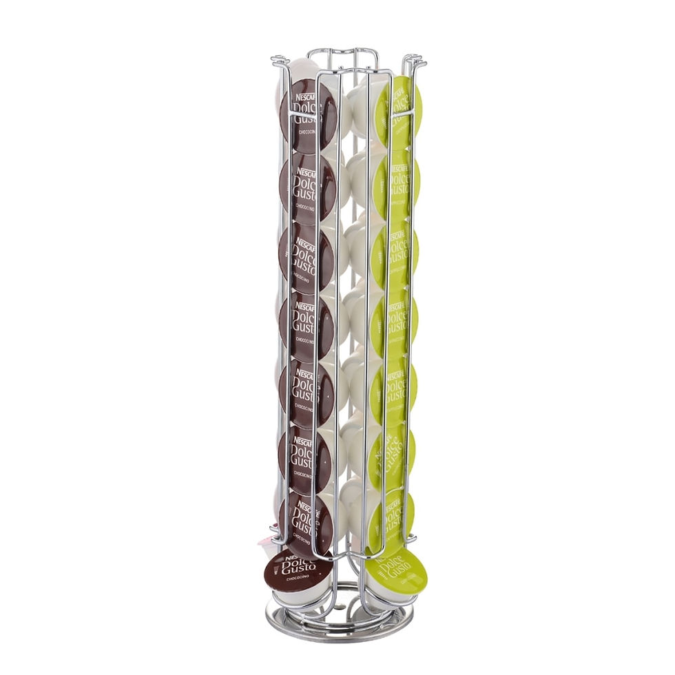 Thumbnail: New Metal Coffee Pods Holder Iron Chrome Plating Stand Coffee Capsule Storage
