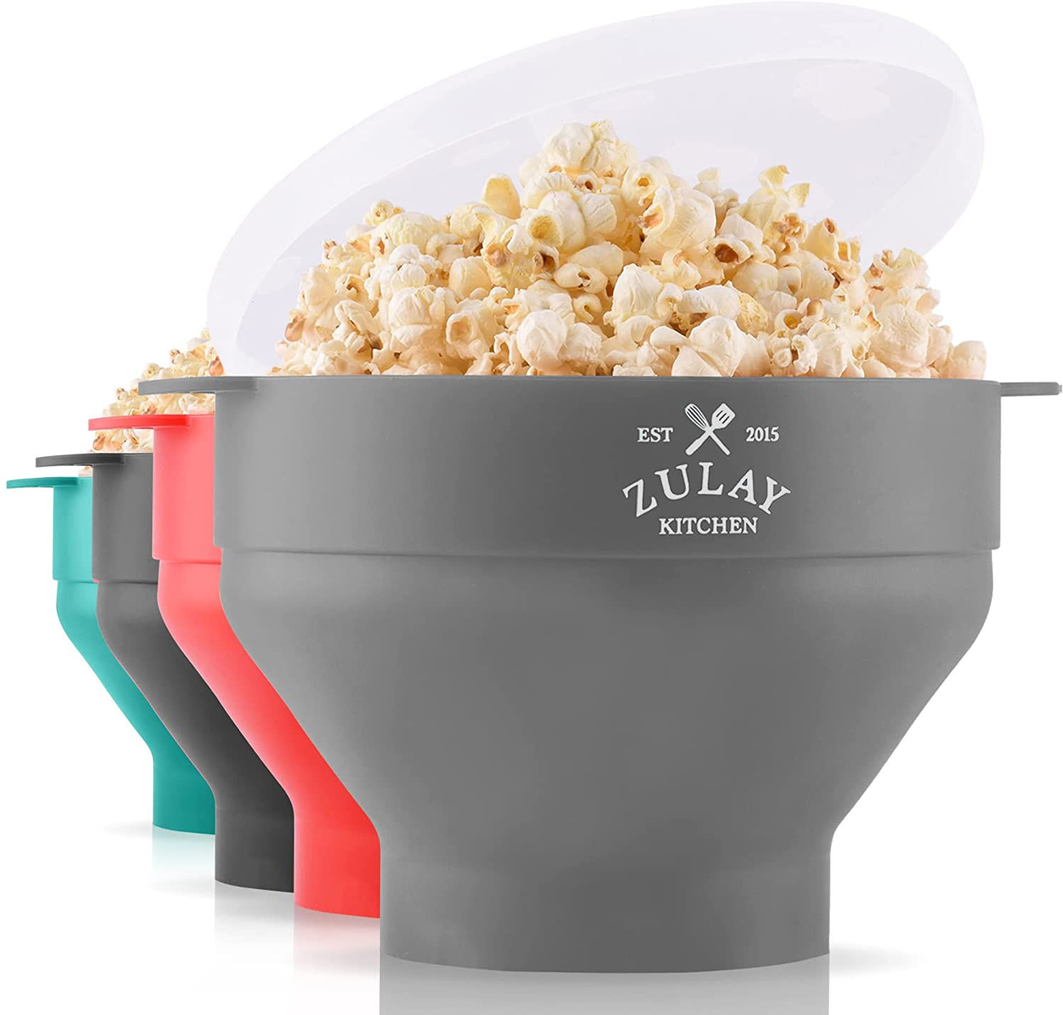Kitchen Large Microwave Popcorn Maker - BPA Free Silicone Popcorn Popper Microw