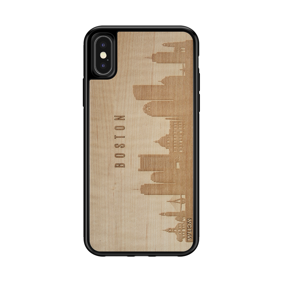 Thumbnail: CityScape Wooden Phone Case (Boston MA Skyline)