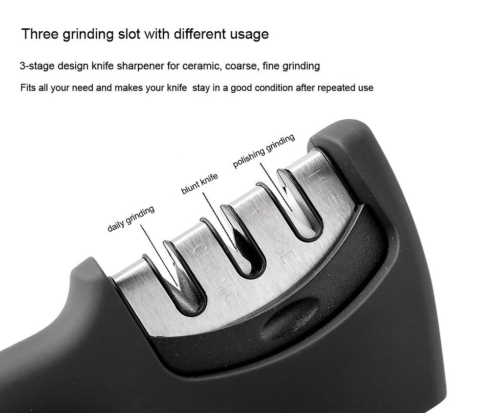 Thumbnail: Knife Sharpener for Ceramic, Steel, Straight and Serrated Knives & Scissors