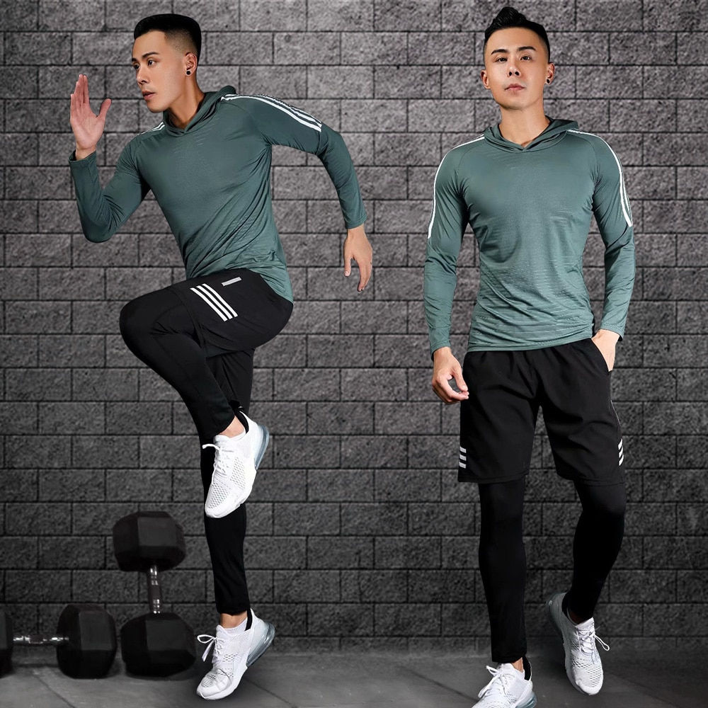 Sport Suits Men Sport Sport Sports Quick Drying Running Clothing Sets Joggers