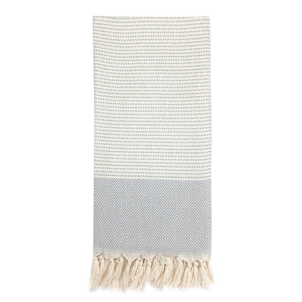 Thumbnail: Diamond Stripe Turkish Towel