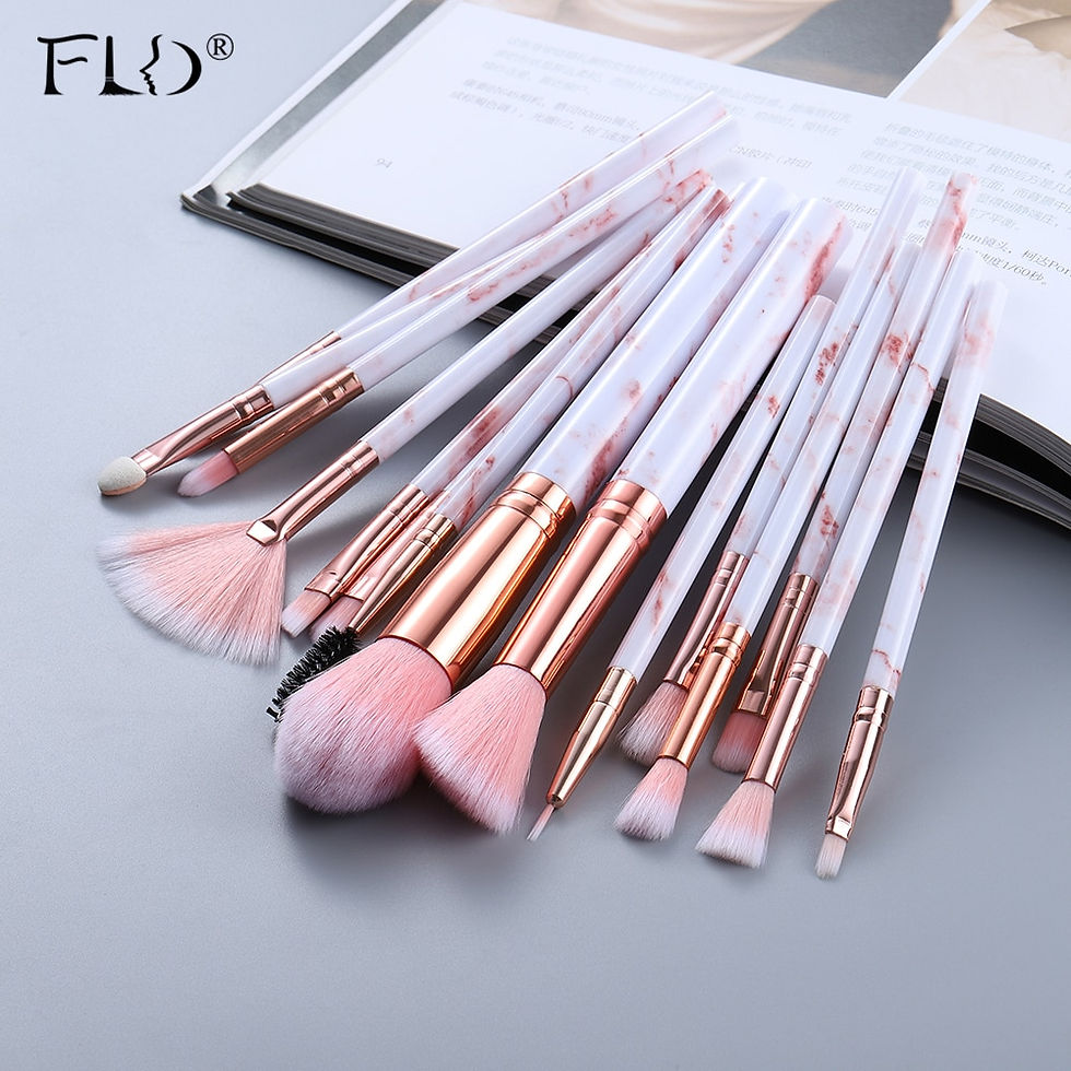 Thumbnail: 15Pcs Makeup Brushes Tool Set Cosmetic Powder Eye Shadow Foundation Blush