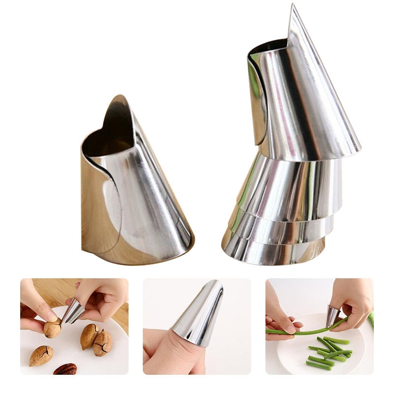 Thumbnail: 1 Set Silicone Finger Protector With Blade Thumb Knife Finger Guard