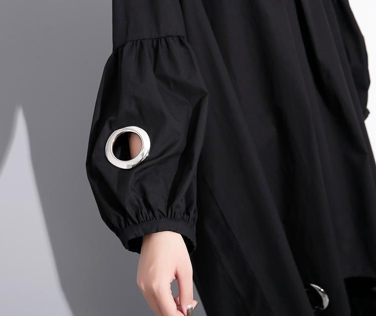 Thumbnail: Mitsukazu Grommet Long Sleeve Dress