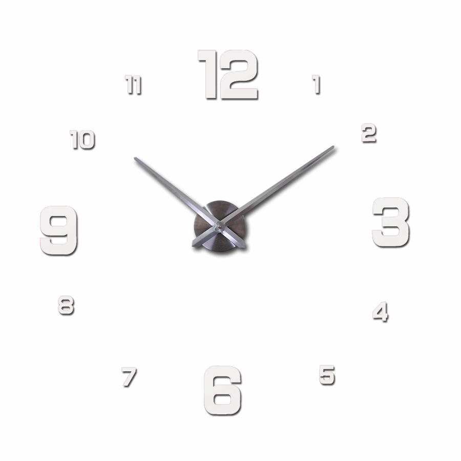 Thumbnail: Large Wall Clock Watch 3d Wall Clocks De Pared Home Decoration 3d Wall Stickers