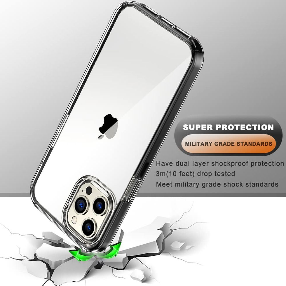 Thumbnail: Compatible for iPhone 13 Pro Case 6.1 Inch, with [2 x Tempered Glass Screen Pro