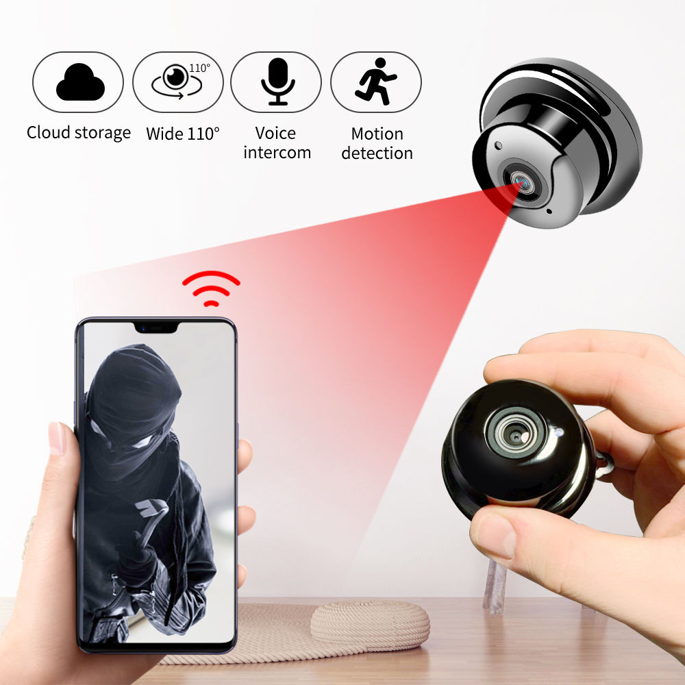 1080P Wireless Mini WiFi Camera Home IP CCTV Surveillance IR Night Vision